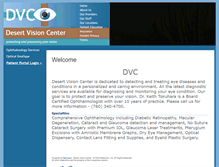 Tablet Screenshot of desertvisioncenter.com